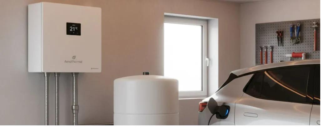 Calefacción para vivienda grande en Mallorca con placas solares y aerotermia