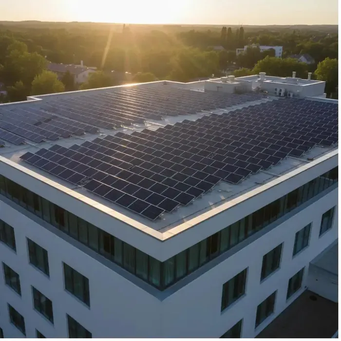 Solar panel (photovoltaic) installation on a home in the Balearic Islands